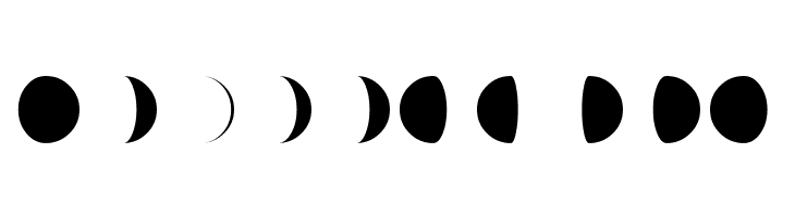Moon-Phases  Free Fonts Download