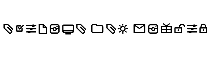 Aristotelica Icons Regular  Free Fonts Download