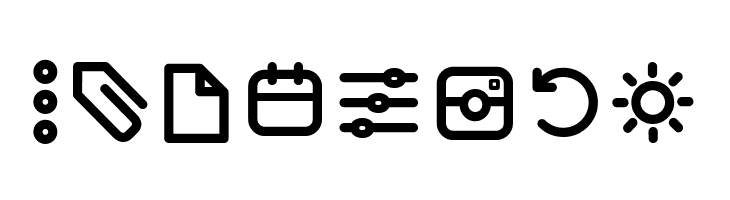 Aristotelica Icons Regular  Free Fonts Download