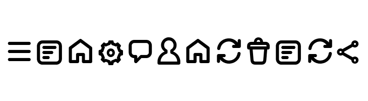 Aristotelica Icons Regular  Free Fonts Download