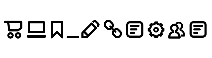 Aristotelica Icons Regular  Free Fonts Download