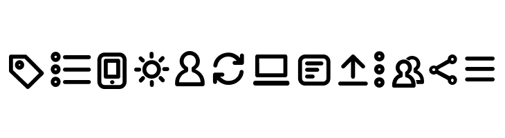 Aristotelica Icons Regular  Free Fonts Download