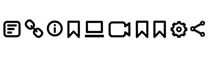 Aristotelica Icons Regular  Free Fonts Download