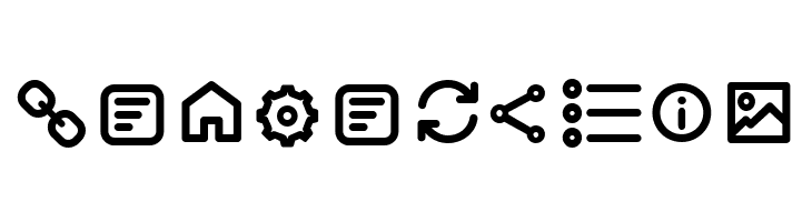 Aristotelica Icons Regular  Free Fonts Download