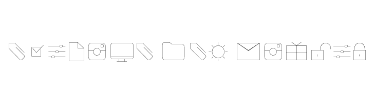 Aristotelica Icons Hairline  Free Fonts Download