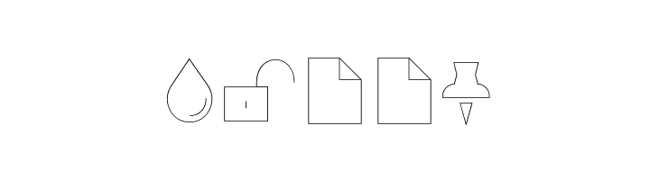 Aristotelica Icons Hairline  Free Fonts Download