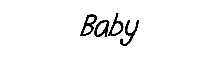 Baby Abscissa Italic Font