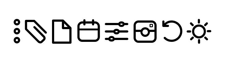 Aristotelica Icons Light  Free Fonts Download