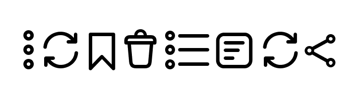 Aristotelica Icons Light  Free Fonts Download