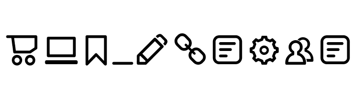 Aristotelica Icons Light  Free Fonts Download