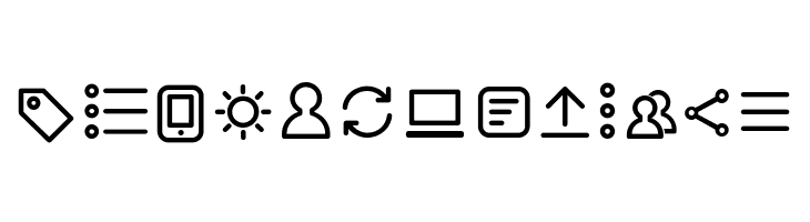 Aristotelica Icons Light  Free Fonts Download