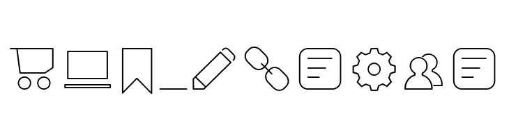 Aristotelica Icons Thin  Free Fonts Download