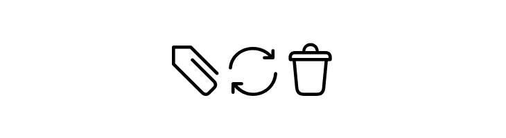 Aristotelica Icons ExtraLight  Free Fonts Download