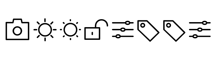 Aristotelica Icons ExtraLight  Free Fonts Download