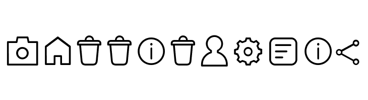 Aristotelica Icons ExtraLight  Free Fonts Download