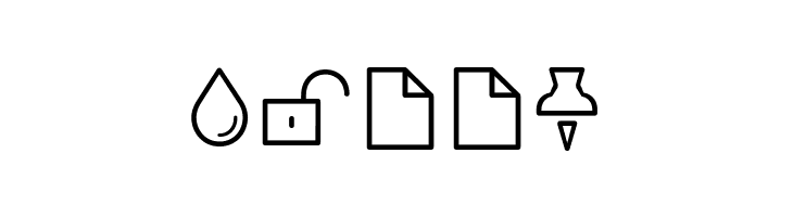 Aristotelica Icons ExtraLight  Free Fonts Download