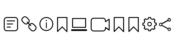 Aristotelica Icons ExtraLight  Free Fonts Download