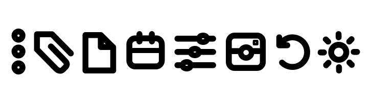 Aristotelica Icons DemiBold  Free Fonts Download