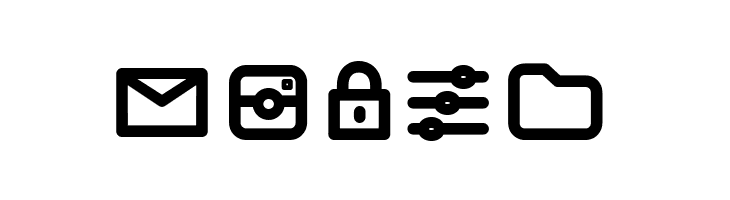 Aristotelica Icons DemiBold  Free Fonts Download