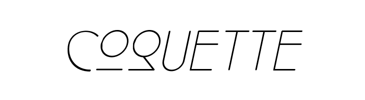 Cocotte UltraLight Italic  Free Fonts Download
