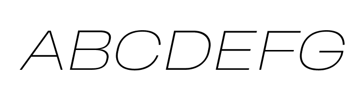 Heading Pro Wide Trial Thin Italic  Free Fonts Download