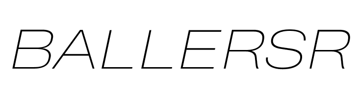 Heading Pro Wide Trial Thin Italic  Free Fonts Download