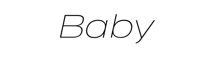 Heading Pro Wide Trial Thin Italic  Free Fonts Download