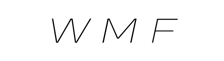 Heading Pro Wide Trial Thin Italic  Free Fonts Download