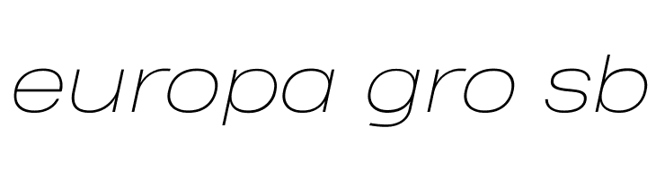 Heading Pro Wide Trial Thin Italic  Free Fonts Download