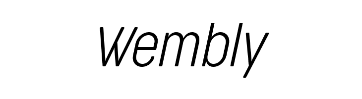 Cocogoose Condensed Trial UltraLight Italic  Free Fonts Download