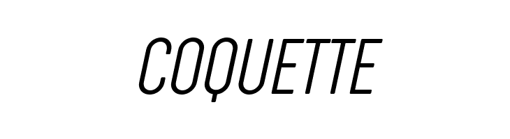 Cocogoose Compressed Trial UltraLight Italic  Free Fonts Download