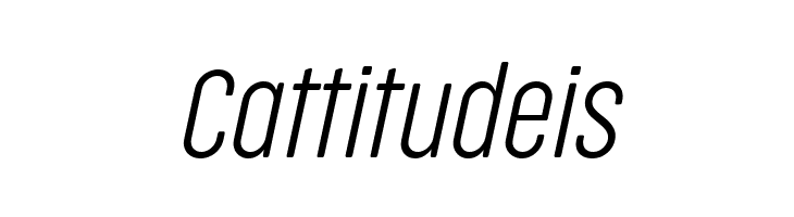 Cocogoose Compressed Trial UltraLight Italic  Free Fonts Download