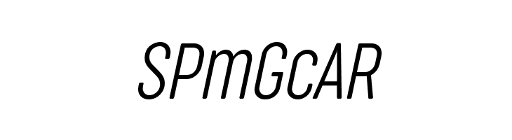 Cocogoose Compressed Trial UltraLight Italic  Free Fonts Download