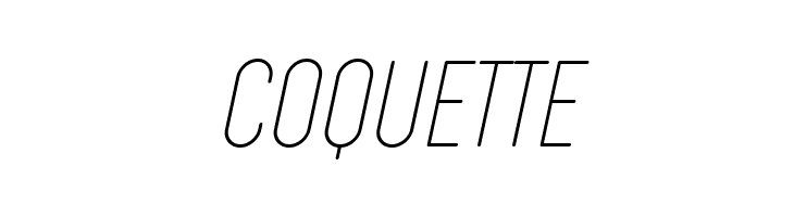 Cocogoose Compressed Trial Thin Italic  Free Fonts Download