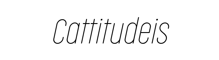 Cocogoose Compressed Trial Thin Italic  Free Fonts Download