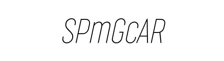 Cocogoose Compressed Trial Thin Italic  Free Fonts Download