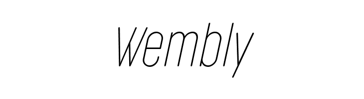 Cocogoose Compressed Trial Thin Italic  Free Fonts Download