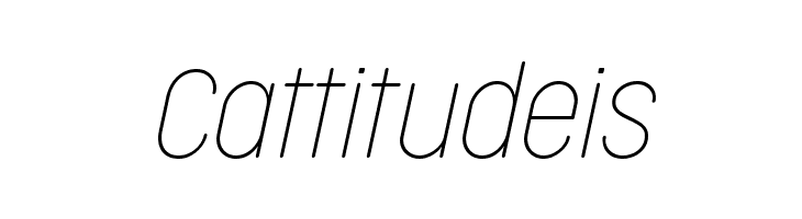 Cocogoose Condensed Trial Thin Italic  Free Fonts Download