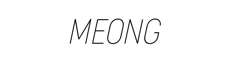 Cocogoose Condensed Trial Thin Italic  Free Fonts Download