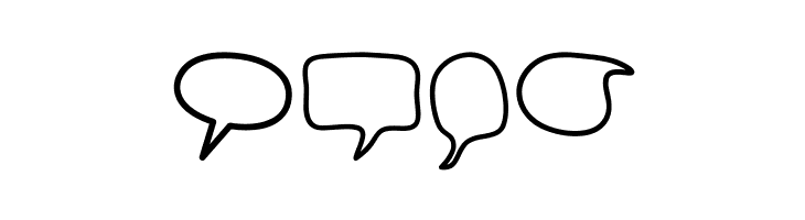 Alin Speech Bubbles 2  Free Fonts Download