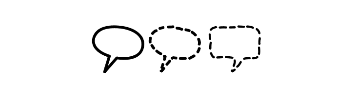 Alin Speech Bubbles 2  Free Fonts Download