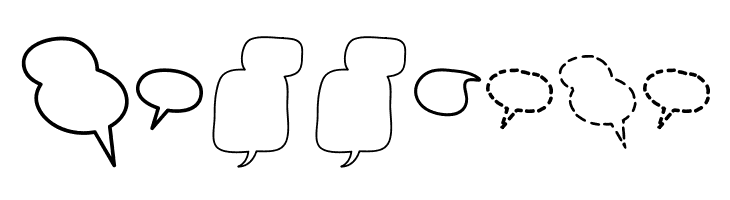 Alin Speech Bubbles 2  Free Fonts Download