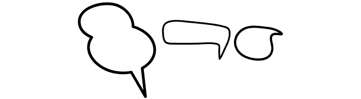Alin Speech Bubbles 2  Free Fonts Download