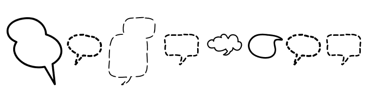 Alin Speech Bubbles 2  Free Fonts Download