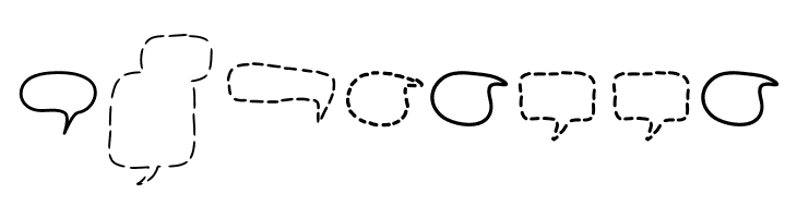 Alin Speech Bubbles 2  Free Fonts Download