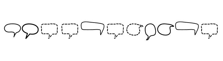 Alin Speech Bubbles 2  Free Fonts Download