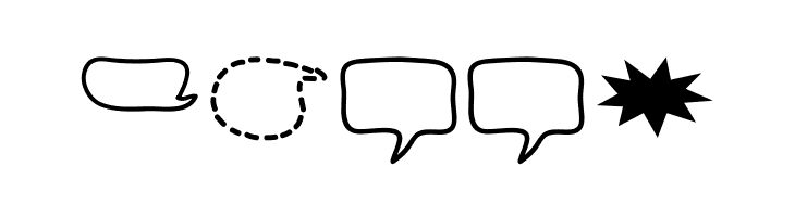 Alin Speech Bubbles 2  Free Fonts Download