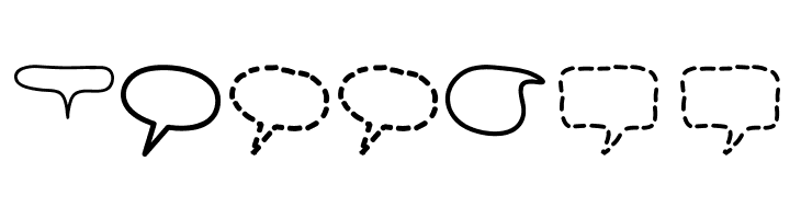 Alin Speech Bubbles 2  Free Fonts Download