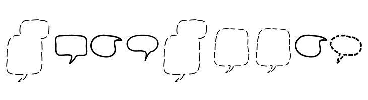 Alin Speech Bubbles 2  Free Fonts Download