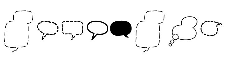 Alin Speech Bubbles 2  Free Fonts Download